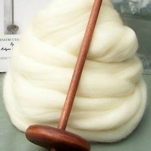 Large Spindle Drop Spindle Basic Yarn Spinning Kit Available in Either Top Or Bottom Whorl image 2