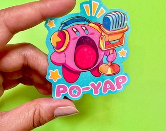 Po-Yap Kirby | Holographic Vinyl Waterproof Sticker (2.5”x2")