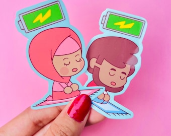 Praying Muslim Sticker | Waterproof Vinyl Decal (2.5" x 2")