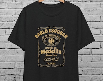Pablo Escobar T-Shirt: Narcos, Medellin Cartel, Retro Vintage Gift