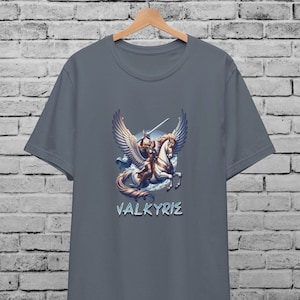 Valkyrie Unisex T-Shirt For Men & Women , Viking Shirt, Norse Mythology, Valhalla Odin Thor ,Vegvisir Fenrir, Ragnarok Norse Pagan , Nordic