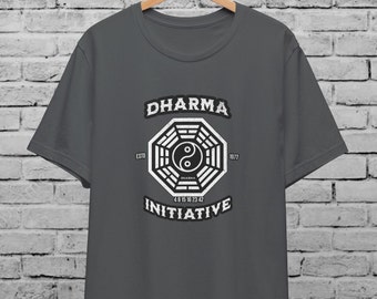 Dharma Initiative T-Shirt: Lost TV Show Retro Tee