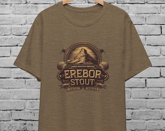 Erebor Stout T-Shirt: Lonely Mountain Brewery, Middle Earth Gift