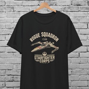 Star Wars Rogue Squadron Multicolor Unisex T-Shirt For Men & Women, X-Wing ,Star Wars Shirt,Starfighter Corps ,Geeky Gift, Darth Vader R2D2