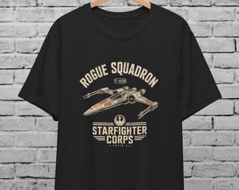 Camiseta del Escuadrón Pícaro de Star Wars: Camiseta del Cuerpo de Cazas Estelares X-Wing