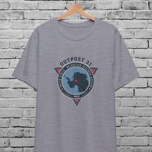 Outpost 31 Multicolor Unisex T-Shirt For Men & Women,The Thing 1982, Vintage Sci Fi Shirt,80s Horror Movie Gift, John Carpenter, Cool Gift