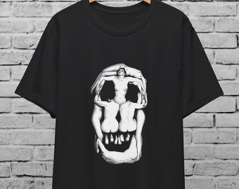 Salvador Dali Skull Multicolor Unisex T-shirt for Men & Women