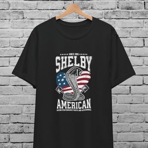 Shelby Cobra Unisex T-Shirt For Men & Women,American Muscle, Racing Car Shirt, Racer Gift, Mustang GT500 ,Muscle Car Gift,Shelby Snake Shirt