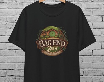Bag End Brew T-Shirt: Underhill Brewery, Middle Earth Geek Gift