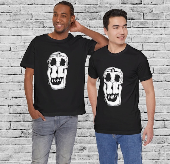 Salvador Dali Skull Multicolor Unisex T-shirt for Men & Women