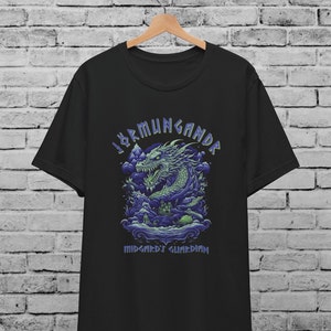 Jörmungandr Viking Snake Unisex T-Shirt For Men And Women , World Serpent Shirt ,Norse Mythology ,Vikings ,Norse Gods ,Birthday Gift ,Funny