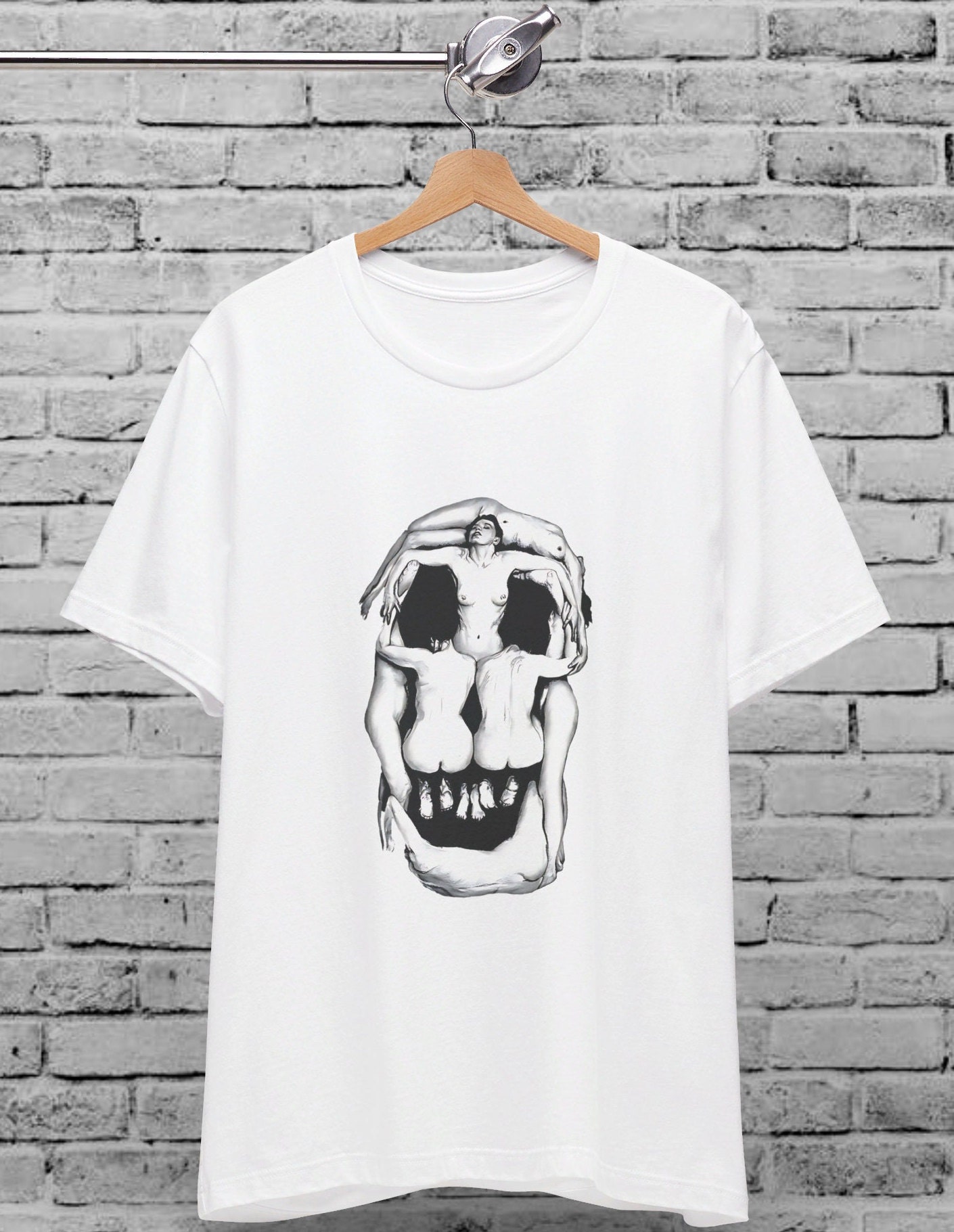 90s ビンテージ Salvador Dali nude skull Tシャツ - メルカリ