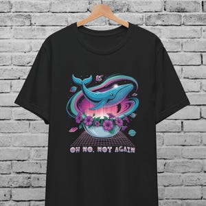 Hitchhiker's Guide To Galaxy veelkleurig unisex T-shirt voor mannen en vrouwen, walvis en petunia, geen paniek, grappig shirt, verjaardagscadeau, geekycadeau