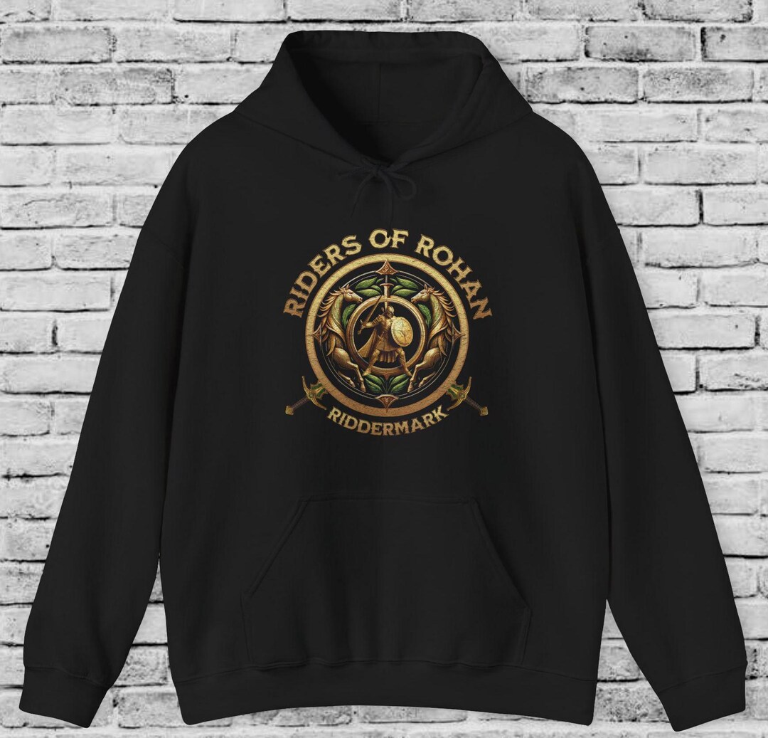 Rohan Riders Logo Riders of Rohan Hoodie: Middle Earth Riddermark Design - Etsy