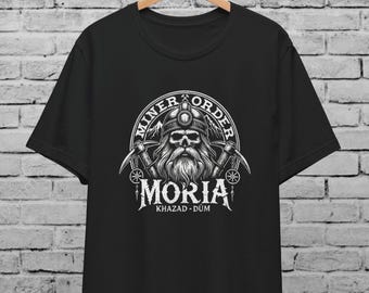 Khazad Dum Miner Order T-Shirt: Moria Middle Earth Design