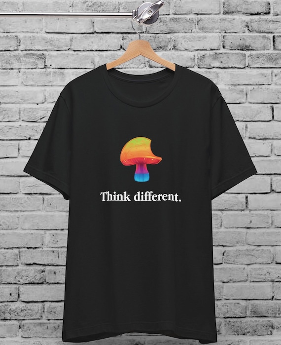 Think Different Magic Mushroom Unisex T-shirt ,think