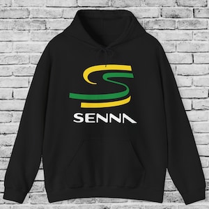 Ayrton Senna Logo Hoodie: Formula One Racing Motorsport Gift