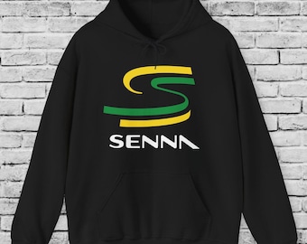 Ayrton Senna Logo Hoodie: Formula One Racing Motorsport Gift