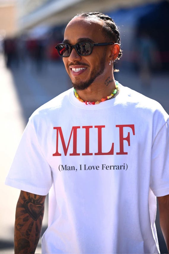 Lewis Hamilton MILF Unisex T-shirt for Men & Women ,man I Love