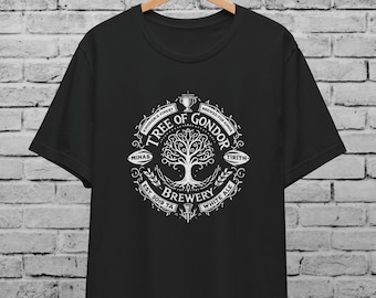 Tree of Gondor Brewery T-Shirt: Middle Earth Fantasy Gift