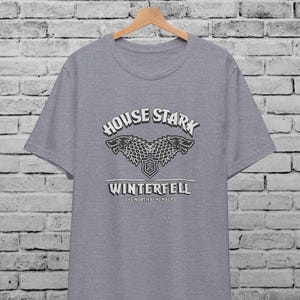 House Stark Winterfell Multicolor Unisex T-Shirt For Men & Women, GOT Shirt, Thrones ,Winter Is Coming, Targaryen Lannister, Cool Gift Shirt