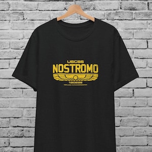 Alien USCSS Nostromo Multicolor Unisex T-Shirt For Men & Women, Vintage Alien Movie Shirt, Xenomorph ,Weyland Yutani Corporation ,Sci Fi Tee