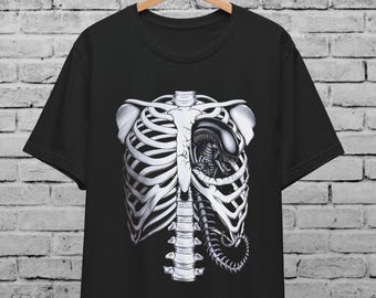 Alien Chestburster T-Shirt: Xenomorph Gothic Graphic Tee