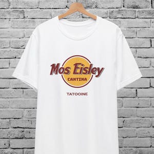 Camiseta unisex multicolor de Mos Eisley Cantina, Star Wars Tatooine, estilo Rock Café, camiseta de Disneyland, camiseta de regalo divertida, regalo de cumpleaños genial
