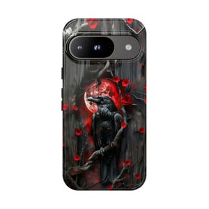 Gothic Raven MagSafe Phone Case: Dark Academia Full Moon iPhone 16 15 14