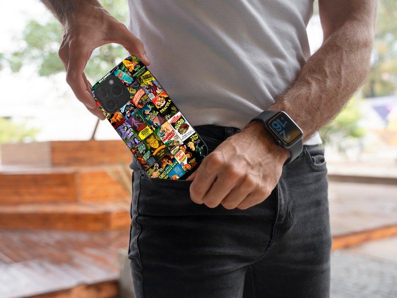 Funda para móvil con temática de películas de monstruos: Arte gótico de terror, para iPhone y Galaxy. imagen 7