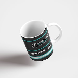 Formula 1 Coffee Mug: Mercedes Team Ceramic Mug (11oz)