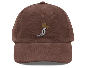 Shrooms - Custom Embroidered Vintage Corduroy Hat