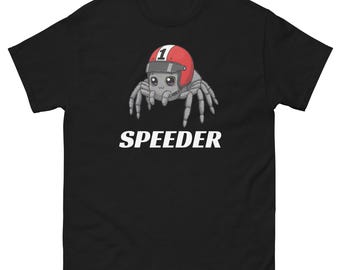 Racecar Spider T-Shirt – Unisex Cotton Tee