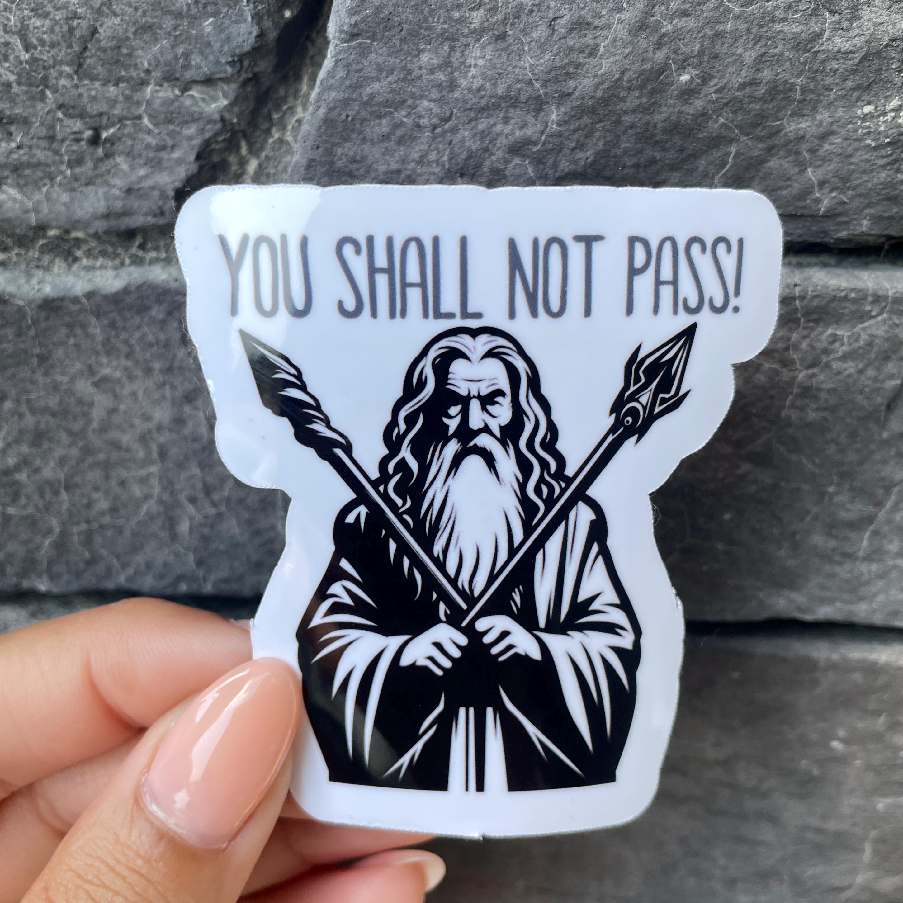 Bookmark - LEATHER - PERSONALIZED You Shall not Pass this Page Bookmark - LEATHER - PERSONALIZED You Shall not Pass this Page