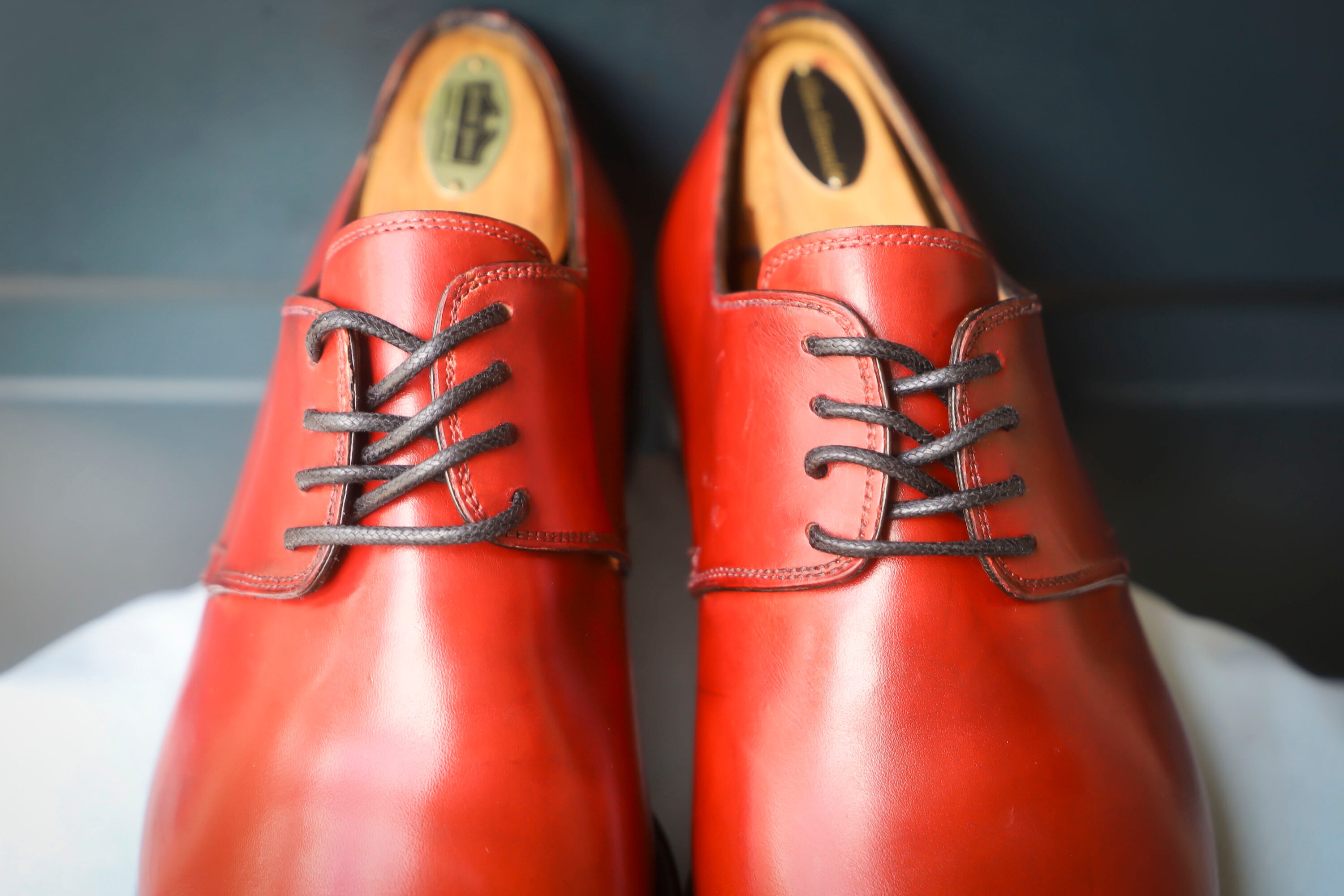 Stefano Branchini 8-US Red Designer Italian Oxford Mens