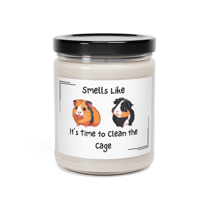 Funny Animal Lover Candle Guinea Pig Gifts Scented Soy 9oz Unique Pet
