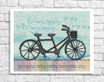 bicycle wedding etsy