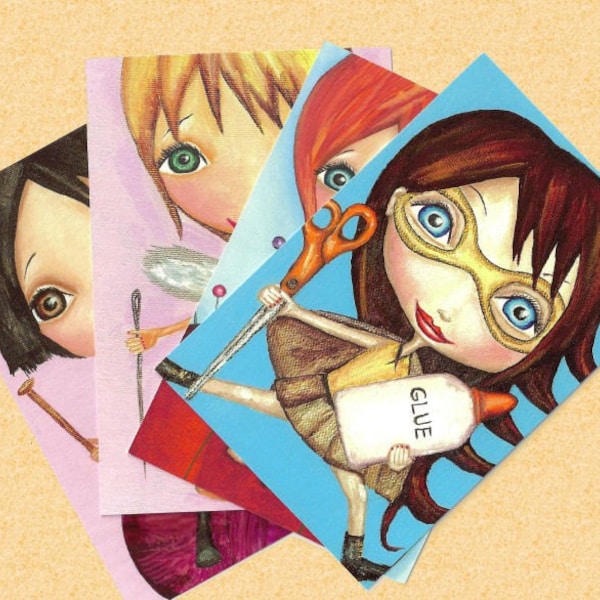 The Crafty Girls Postcard Set