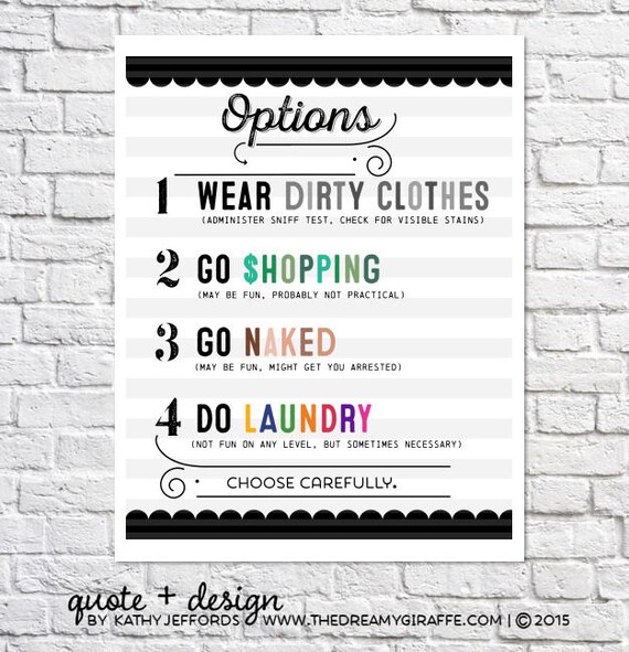 Laundry Room Art Funny Laundry Room Decor Laundry Sign Laundry Etsy