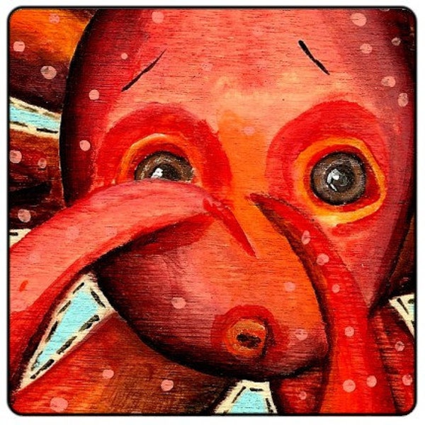 This Is A Print (of Emmett Who is Orange and Octopus-y.)