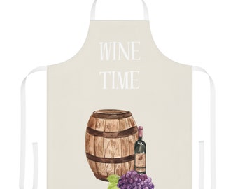 WINE TIME Cooking Apron