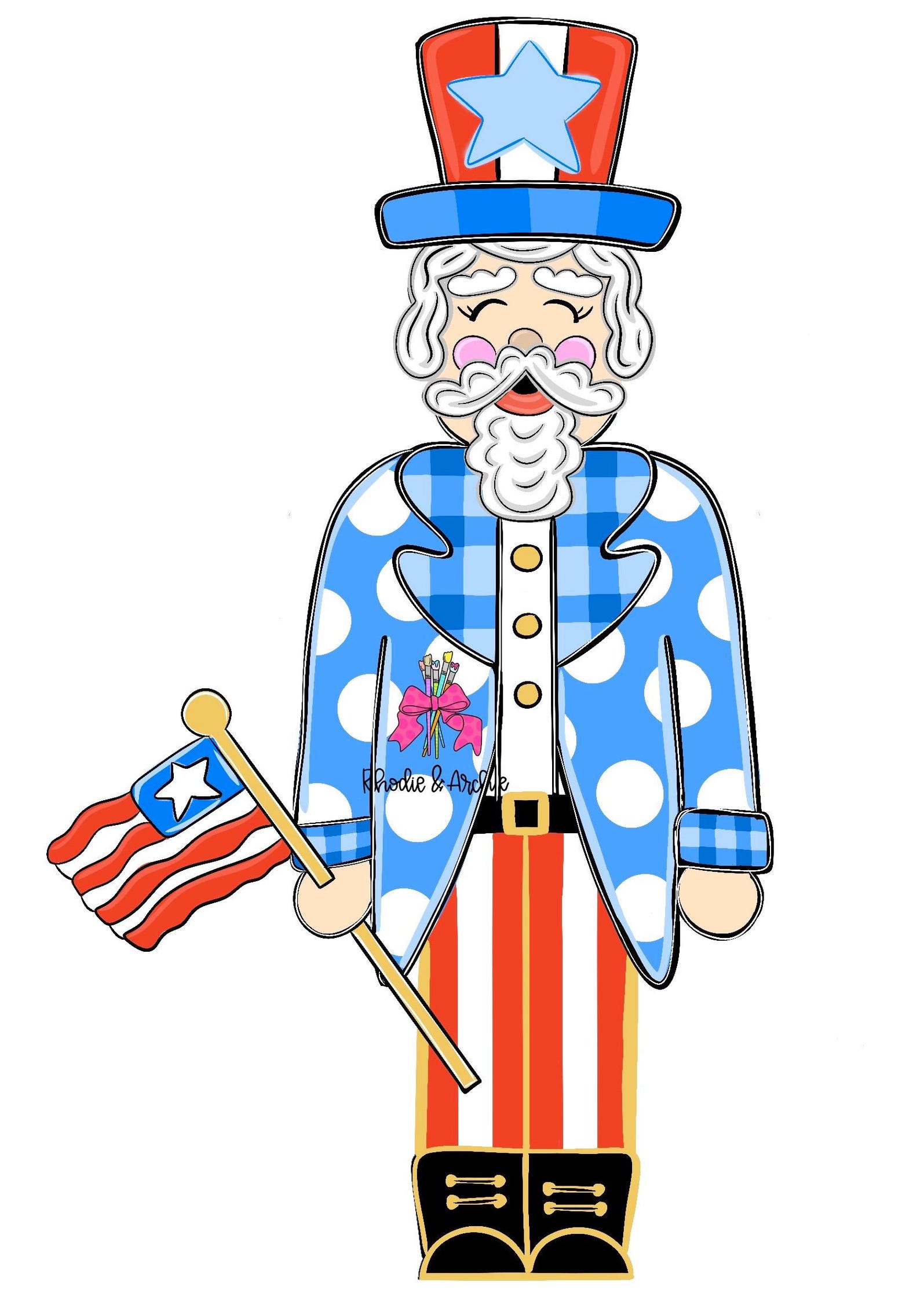 Uncle Sam Door Hanger Template Jpeg Pdf - Etsy
