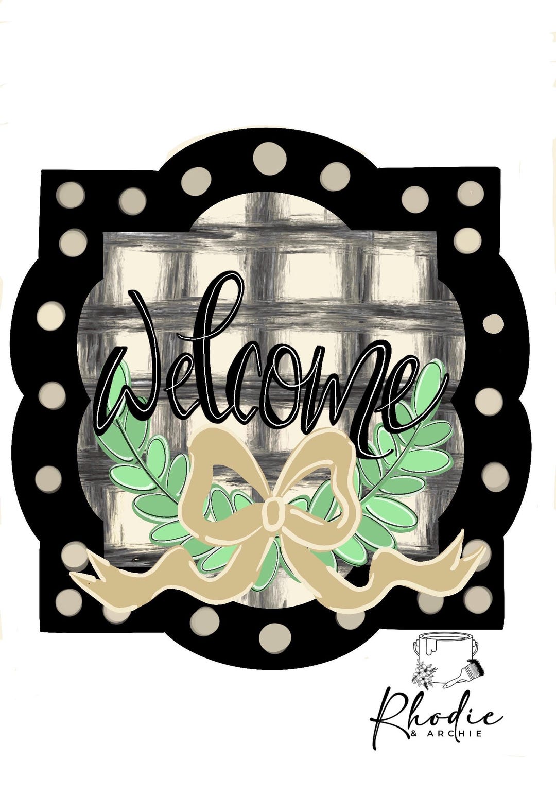 Door Hanger Template DIY PDF & JPEG (digital Download) Etsy