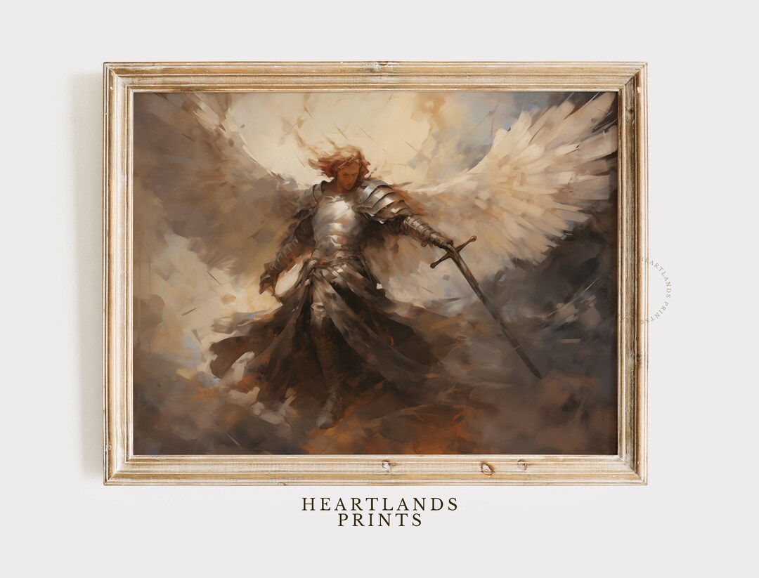 Printable Archangel Artwork Saint Michael the Archangel Printable Art ...