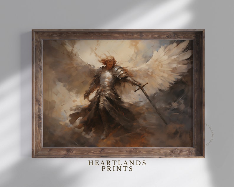 Printable Archangel Artwork Saint Michael the Archangel Printable Art ...