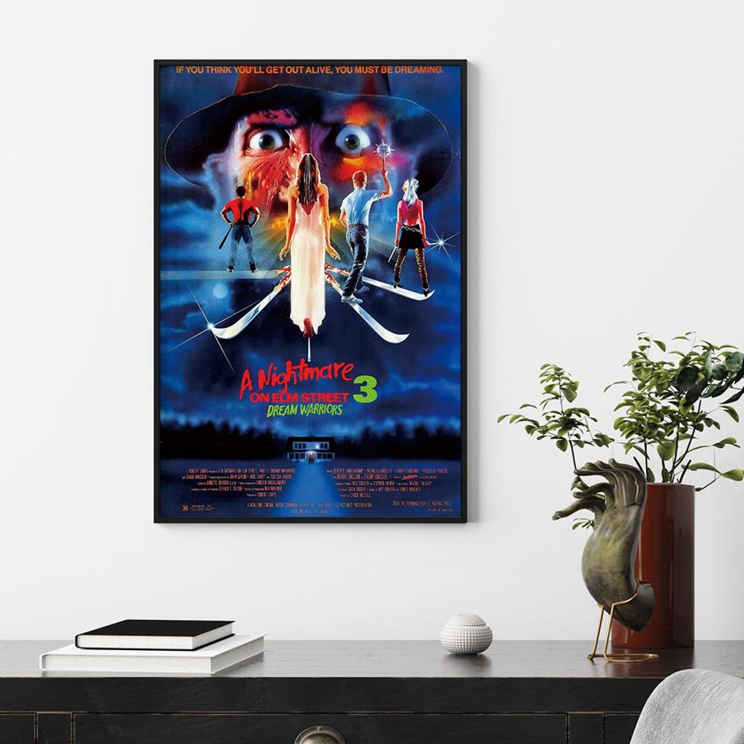 NIGHTMARE ON ELM ST 3 01 B-MOVIE REPRODUCTION ART PRINT A4 A3 A2 A1