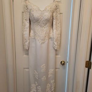 Wedding Dress with Detachable Train, Vintage