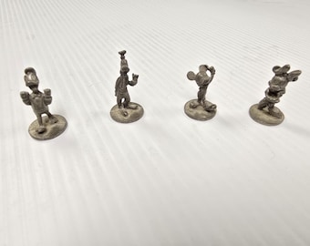 Vintage Disney Pewter Figurines, Sold as Lot
