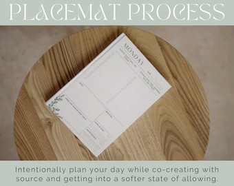 Abraham Hicks Placemat Process Planner: modello di legge di attrazione (download digitale)