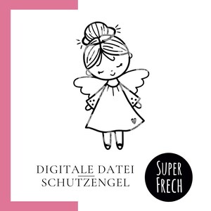 Plotterdatei Engel | Schutzengel Junge | Kartendesign für Taufe | Geschenk zur Kommunion | Konfirmation + Firmung | Geschenkidee für Paten